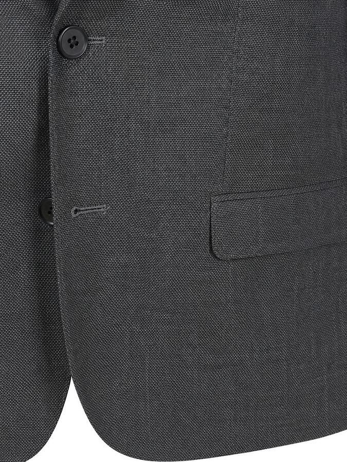 Suitable Blazer Colbert Fine Structure Donkergroen - Foto 3