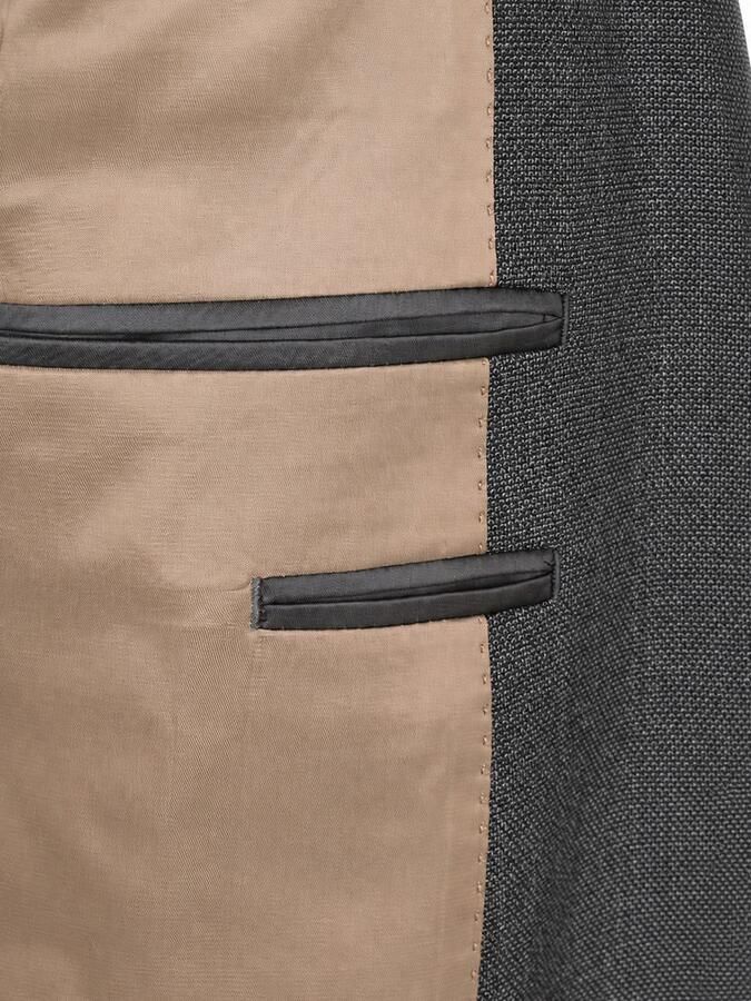 Suitable Blazer Colbert Fine Structure Donkergroen - Foto 4