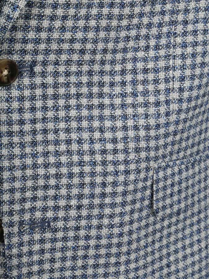 Suitable Blazer Colbert Grou Check Royal Blauw - Foto 2