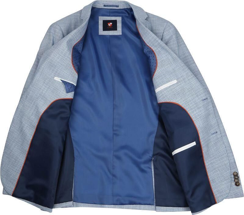 Suitable Blazer Colbert Grou Print Lichtblauw - Foto 3