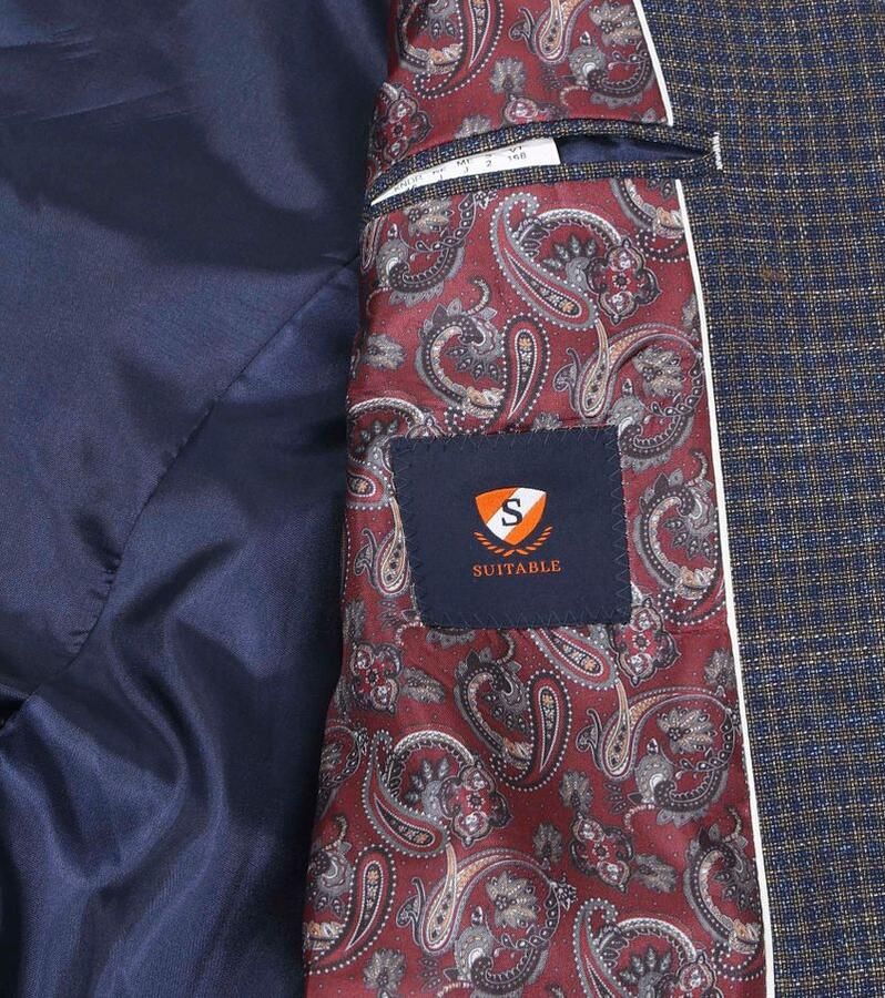 Suitable Blazer Colbert Royal Bruin Blauw - Foto 4