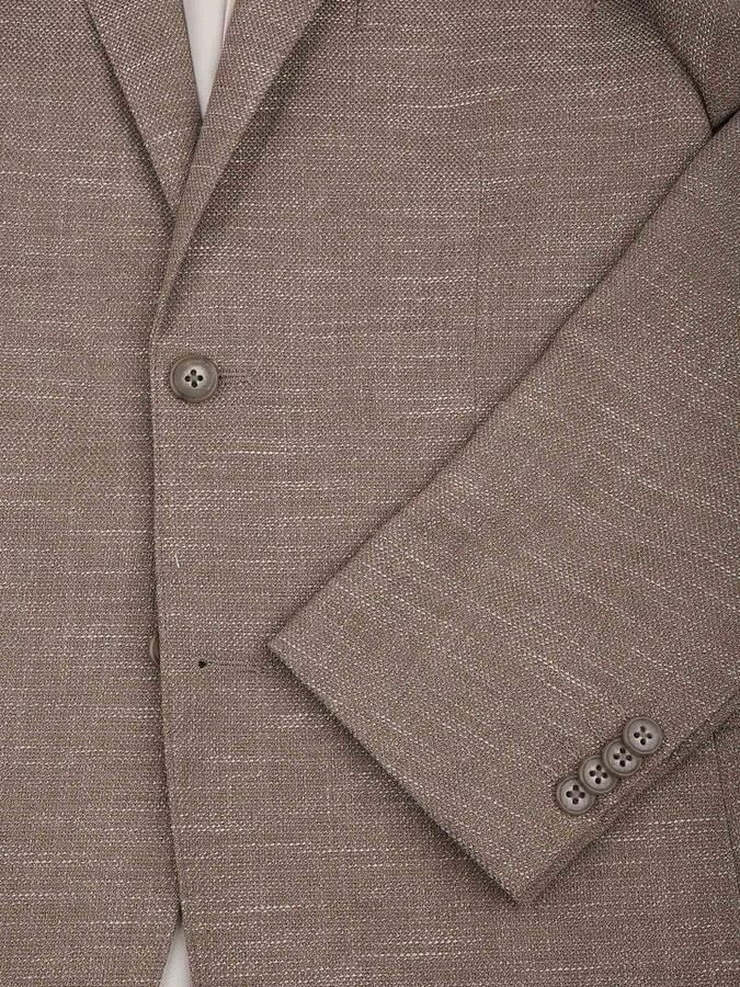 Suitable Blazer Colbert Structure Lined Bruin - Foto 2