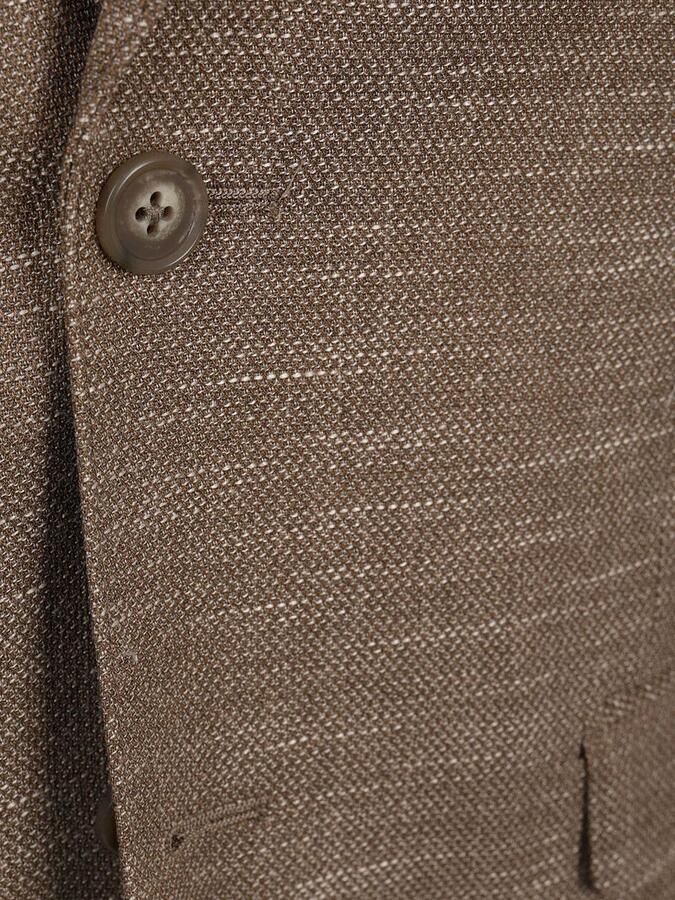 Suitable Blazer Colbert Structure Lined Bruin - Foto 3
