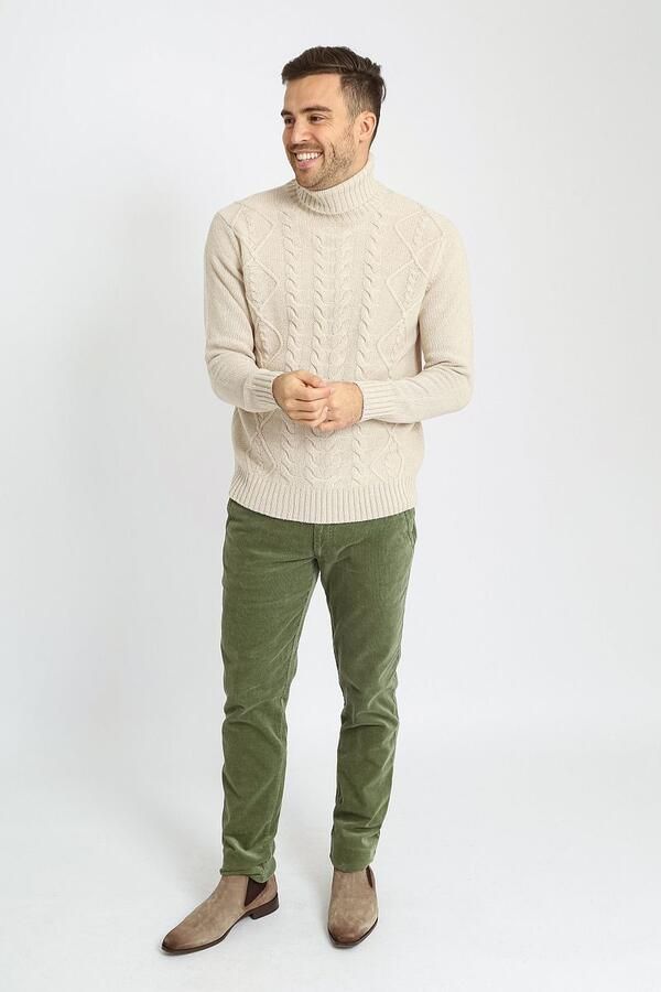 Suitable Sweater Coltrui Cable Wol Ecru - Foto 2