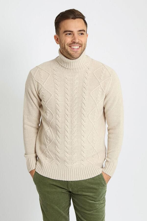 Suitable Sweater Coltrui Cable Wol Ecru - Foto 4
