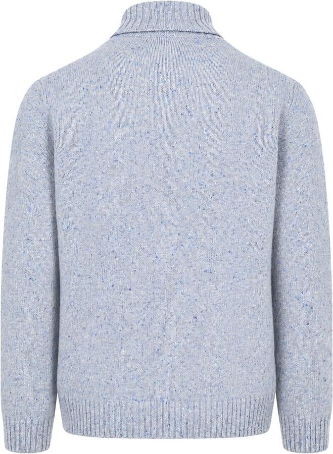 Suitable Sweater Coltrui Tweed Lichtblauw - Foto 4