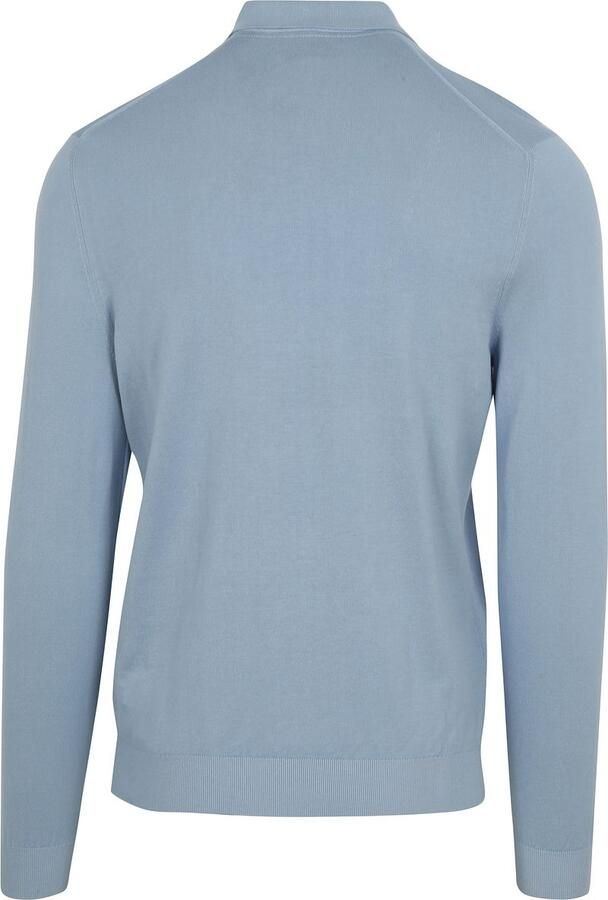 Suitable Compact Cotton Poloshirt Staal Blauw - Foto 4