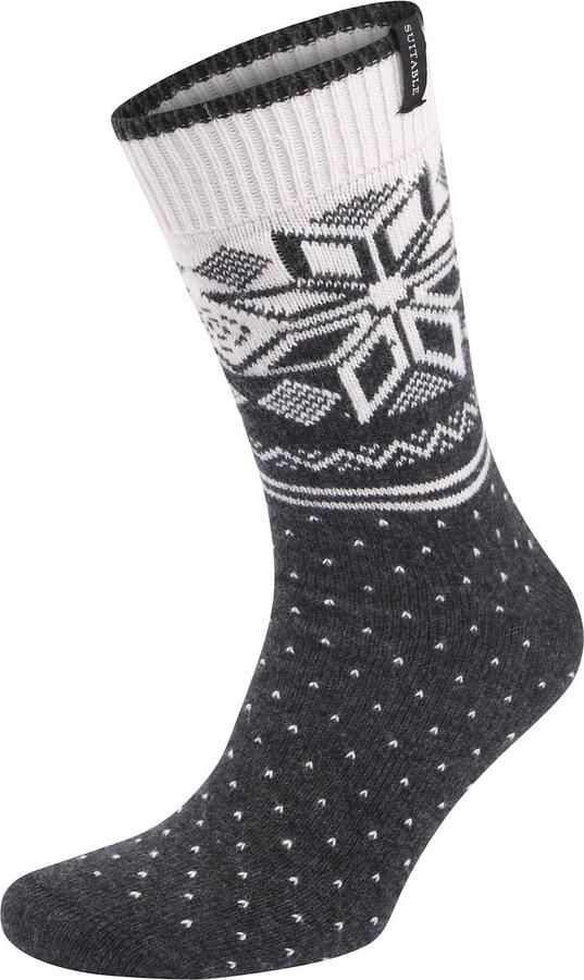 Suitable Socks Cosy Home Sokken Antraciet