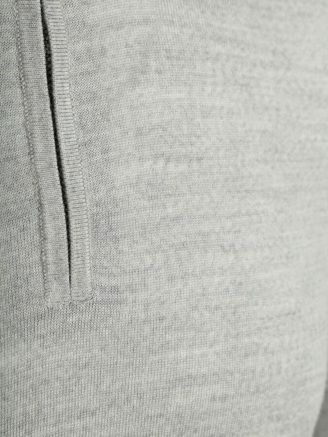 Suitable Crew Zip Merino Grijs - Foto 3