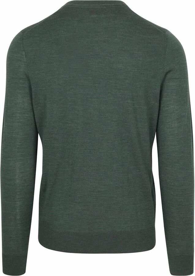 Suitable Crew Zip Merino Groen - Foto 3