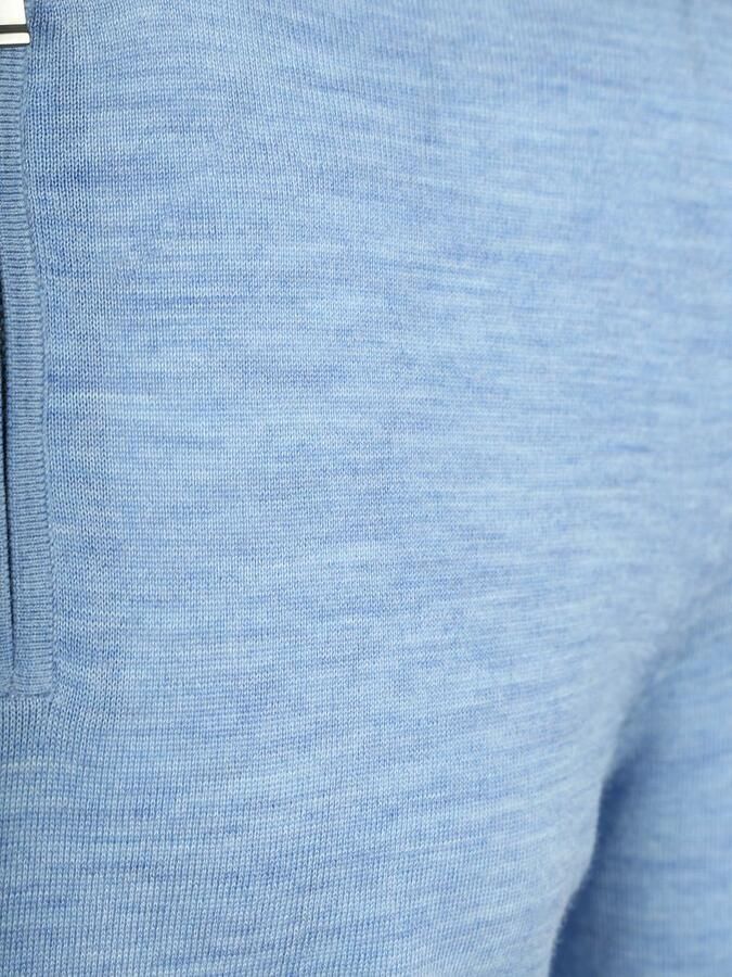 Suitable Crew Zip Merino Lichtblauw - Foto 3