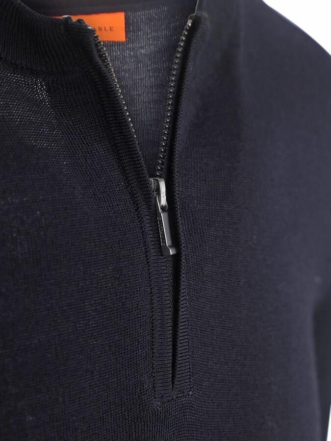 Suitable Crew Zip Merino Navy - Foto 2