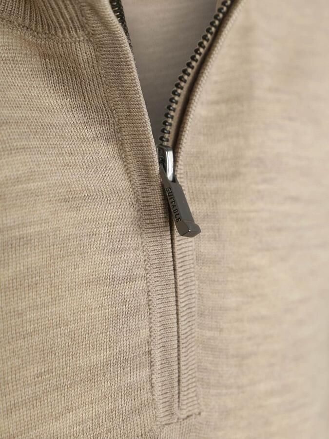 Suitable Crew Zip Merino Sand - Foto 4