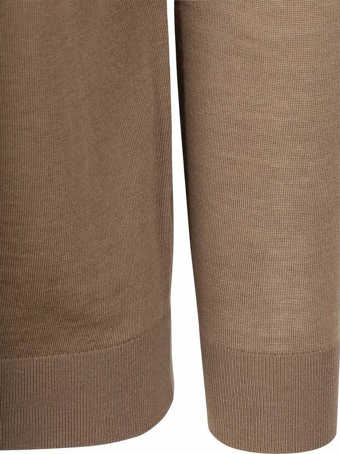 Suitable Crew Zip Merino Taupe - Foto 5