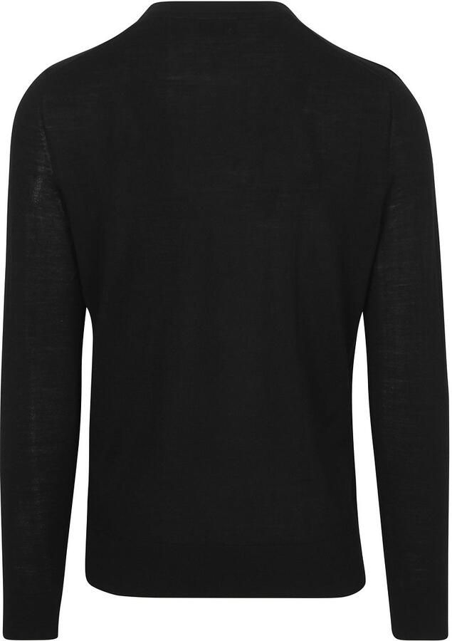 Suitable Crew Zip Merino Zwart - Foto 4