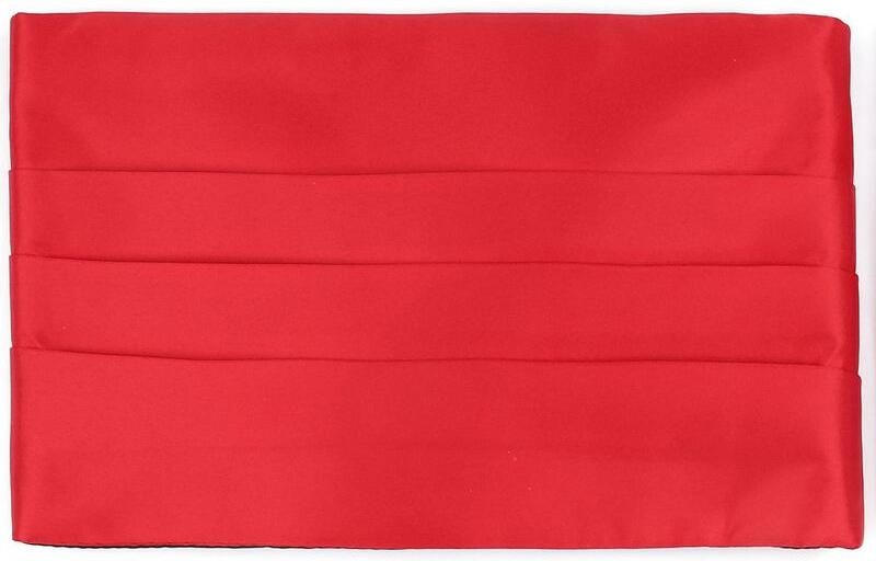 Suitable Cumberband Strik Pochet Set Rood - Foto 3