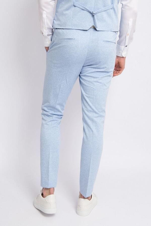 Suitable Broek Dace Jersey Pantalon Lichtblauw - Foto 3