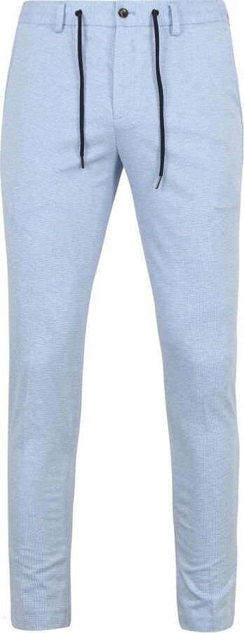Suitable Broek Dace Jersey Pantalon Lichtblauw