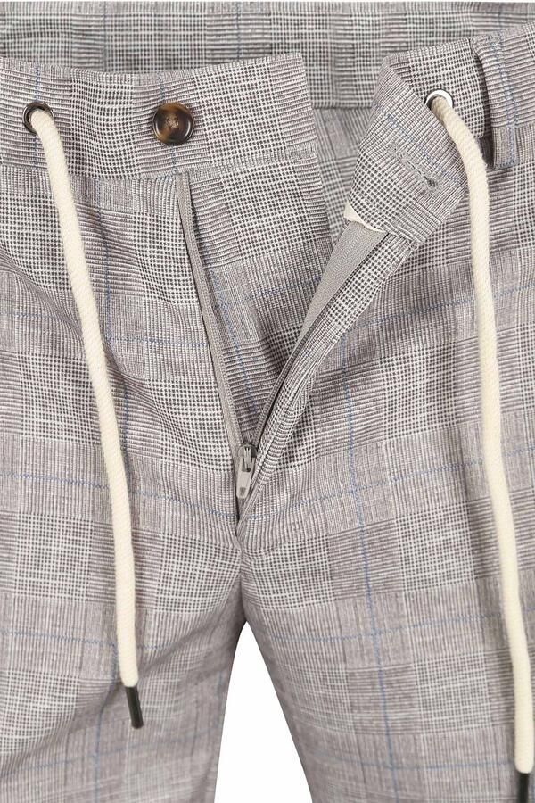 Suitable Dace Jersey Pantalon Ruit Lichtbruin