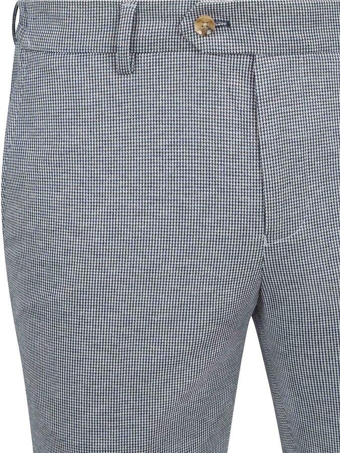 Suitable Das Pantalon Houndstooth Navy - Foto 3