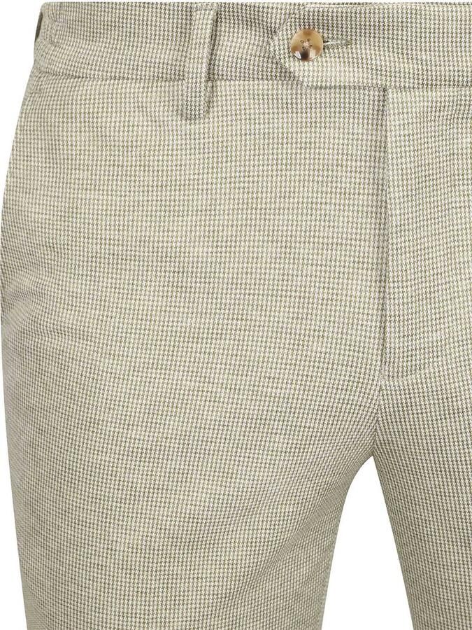 Suitable Das Pantalon Houndstooth Olive - Foto 2