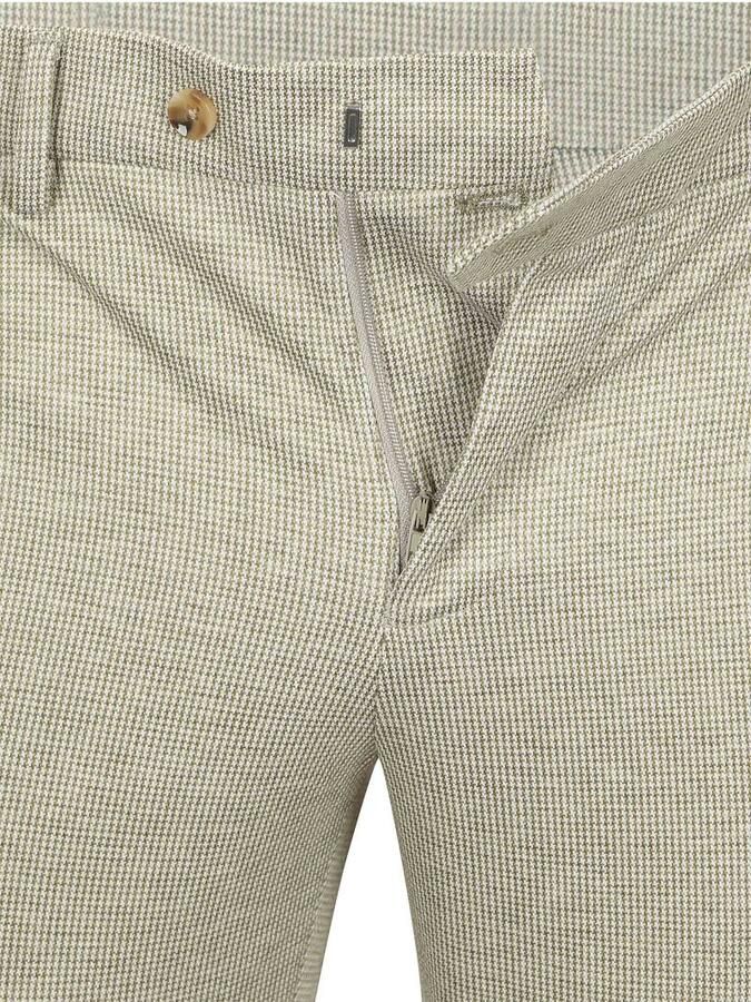 Suitable Das Pantalon Houndstooth Olive - Foto 3