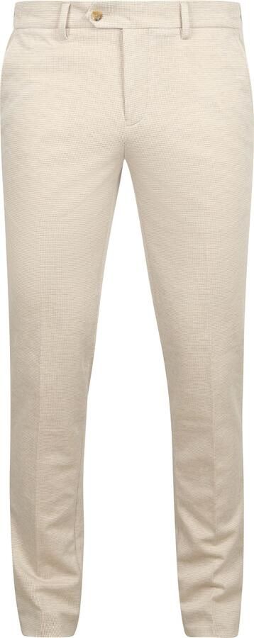 Suitable Das Pantalon Houndstooth Sand