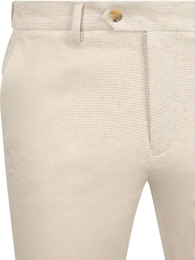 Suitable Das Pantalon Houndstooth Sand - Foto 2