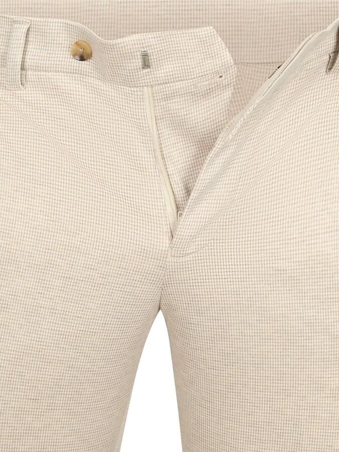 Suitable Das Pantalon Houndstooth Sand - Foto 3