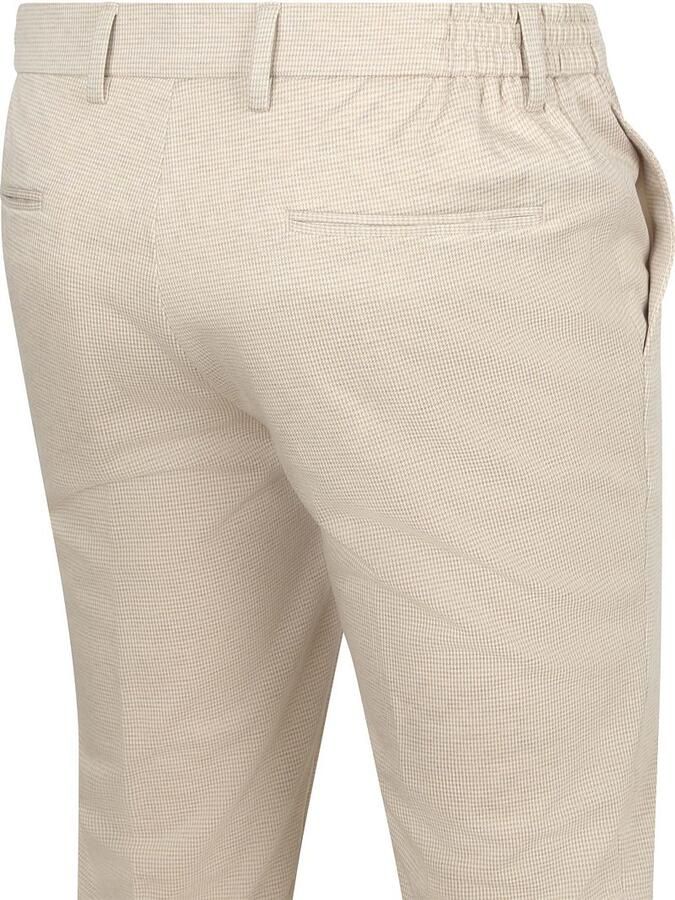Suitable Das Pantalon Houndstooth Sand - Foto 4