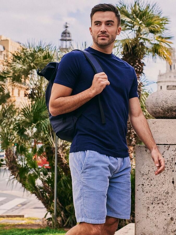 Suitable Detroit Cord Short Blauw - Foto 2