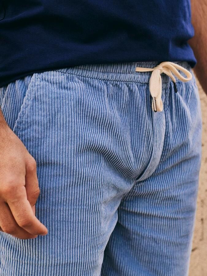 Suitable Detroit Cord Short Blauw - Foto 3