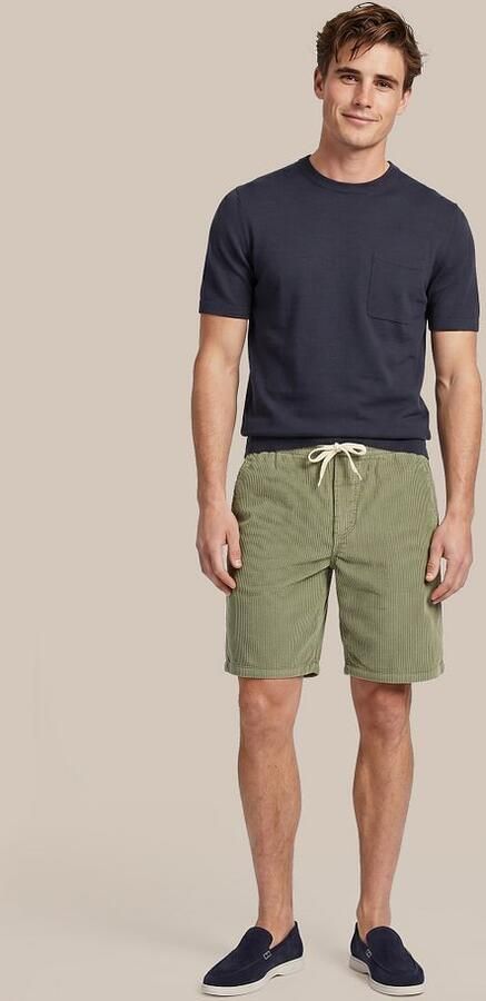 Suitable Detroit Cord Short Groen - Foto 5