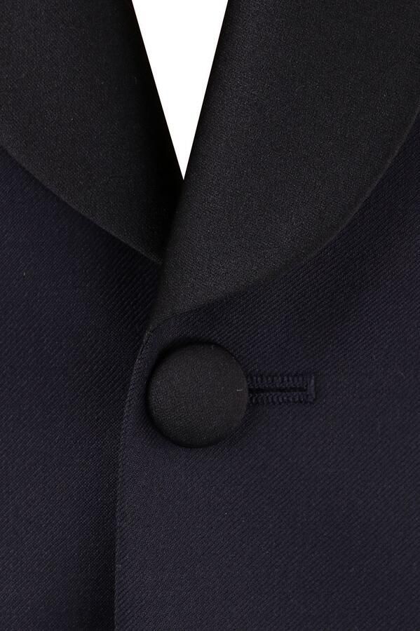 Suitable Donkerblauwe Smoking London 100% Wol - Foto 4