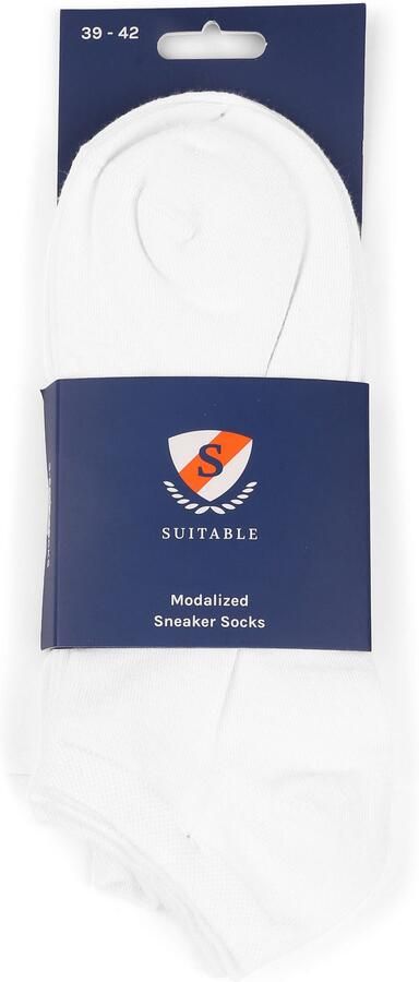 Suitable Socks Enkelsokken 3-Pack Wit - Foto 4