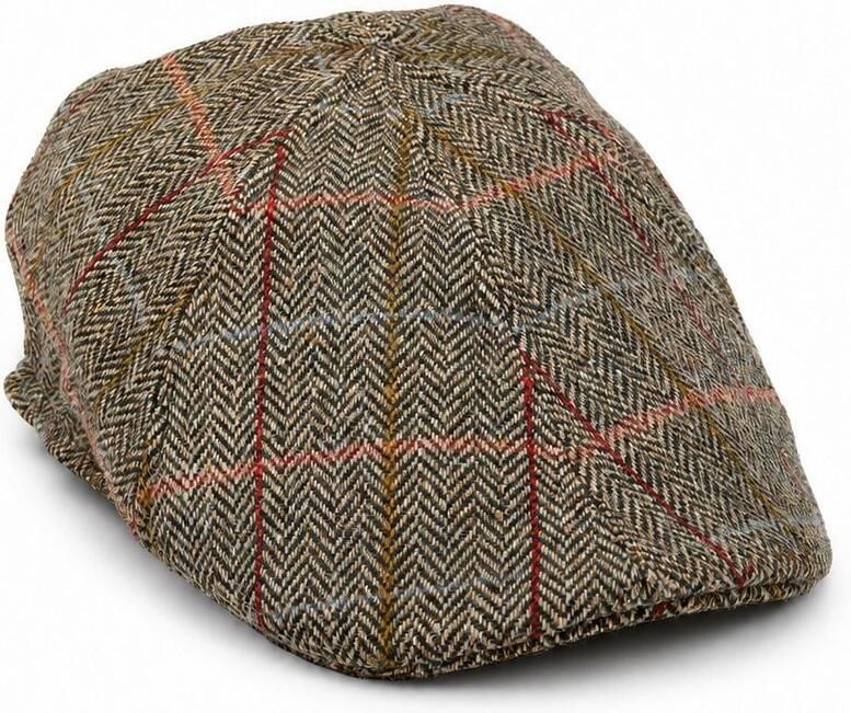 Suitable Pet Flat Cap Wool Check Groen