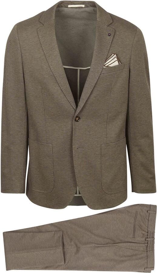 Suitable Flex Jersey Suit Beige