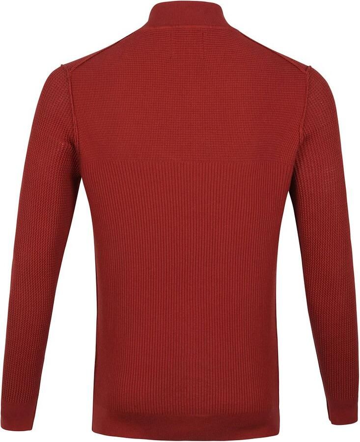 Suitable George Pullover Half Zip Roest - Foto 4
