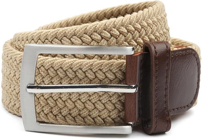 Suitable Geweven Riem Beige