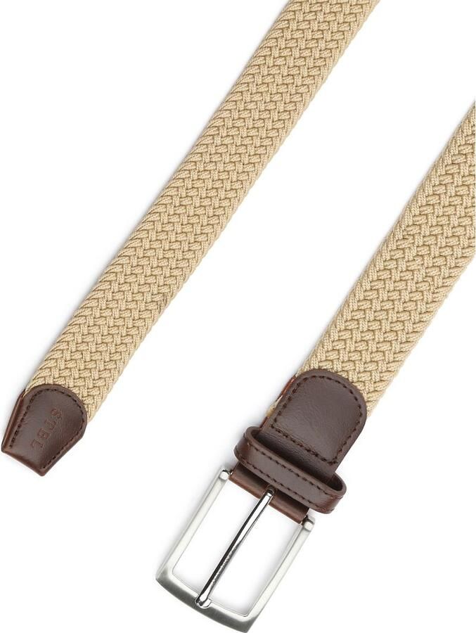 Suitable Geweven Riem Beige - Foto 2