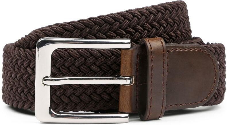 Suitable Geweven Riem Bruin