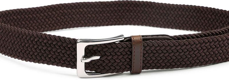 Suitable Geweven Riem Bruin - Foto 3