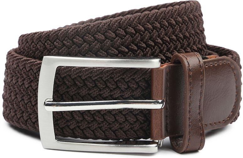 Suitable Riem Geweven Riem Bruin
