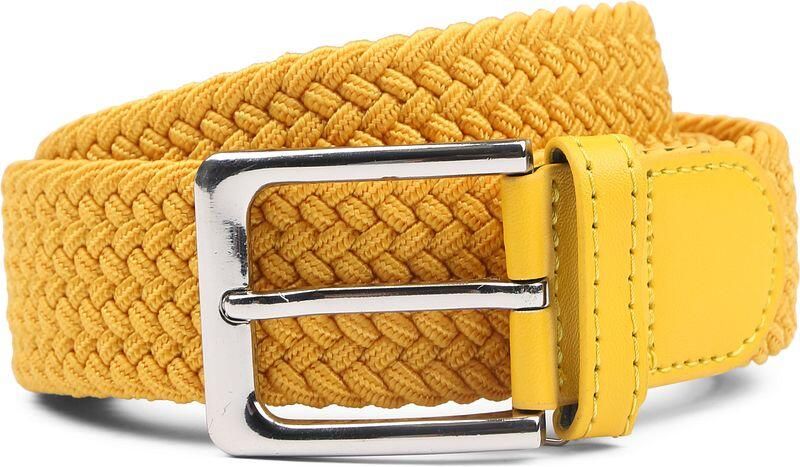 Suitable Geweven Riem Geel - Foto 1
