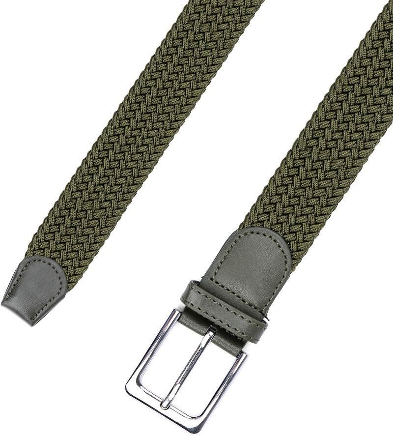 Suitable Geweven Riem Legergroen - Foto 2