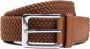 Suitable Riem Geweven Riem Taupe Cognac - Thumbnail 1