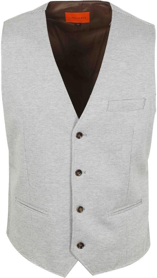 Suitable Blazer Gilet Kris Mist Grijs - Foto 5