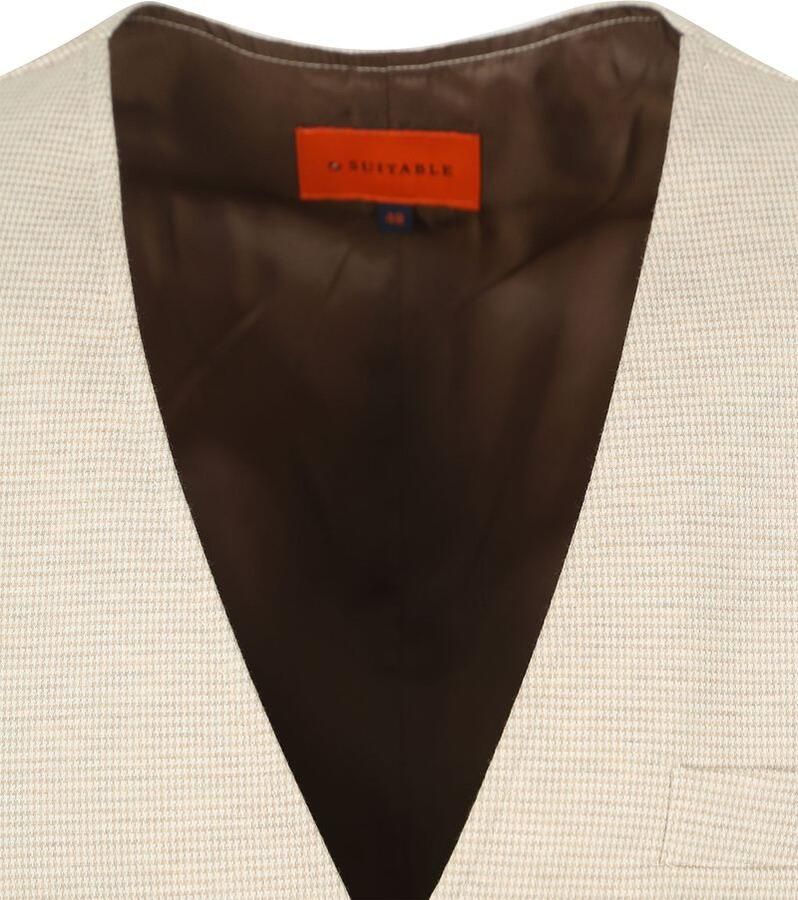 Suitable Blazer Gilet Kris Sand
