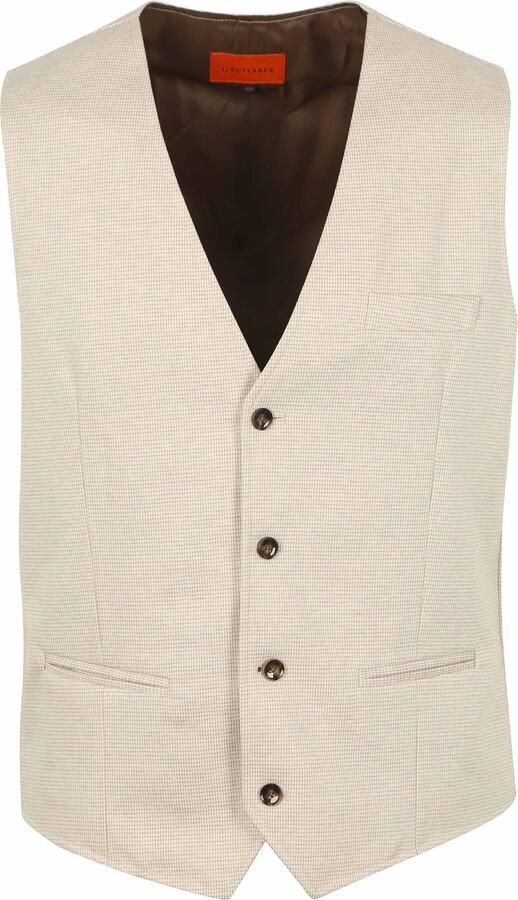 Suitable Blazer Gilet Kris Sand