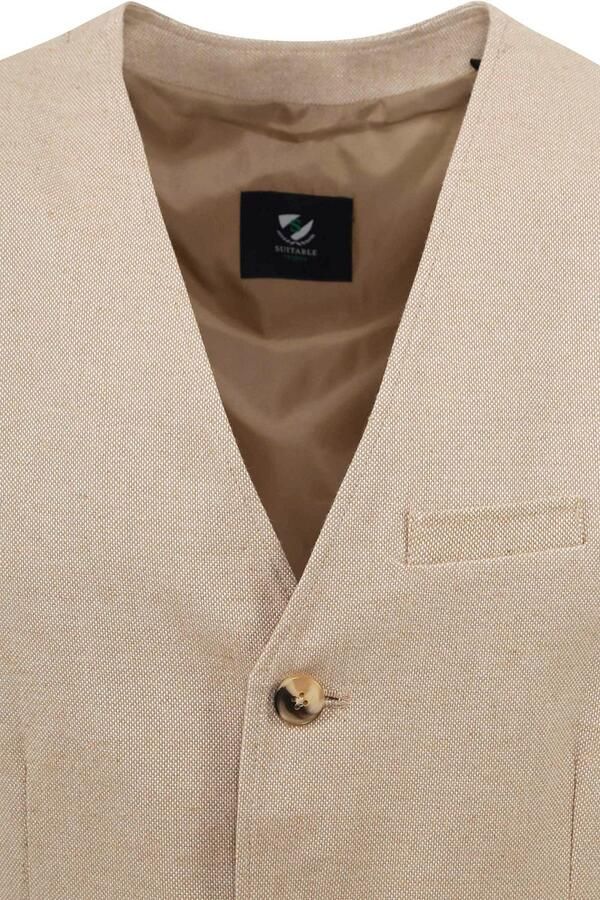 Suitable Blazer Gilet Loop Beige - Foto 3
